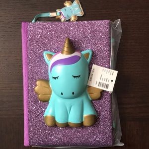 New unicorn squishy journal & pen set